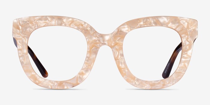 Astra Champagne Tortoise Acetate Eyeglass Frames from EyeBuyDirect