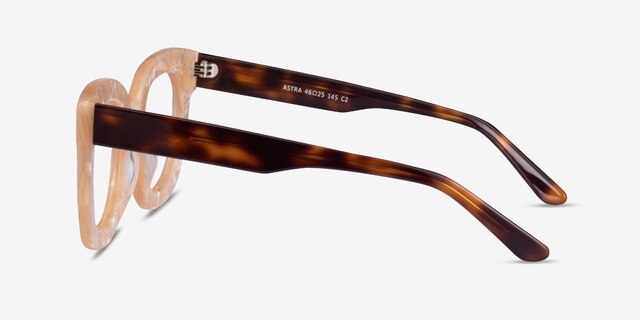 Astra Champagne Tortoise AcetateEyeglass Frames from EyeBuyDirect, Side View
