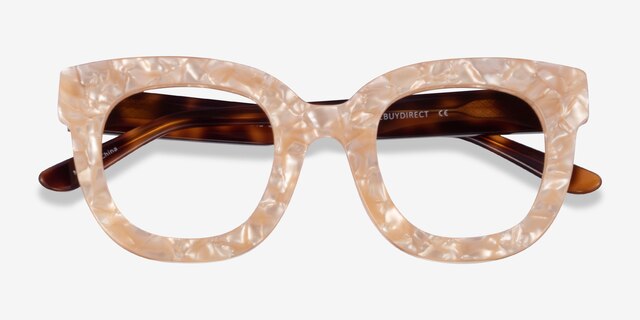 Astra Champagne Tortoise AcetateEyeglass Frames from EyeBuyDirect, Closed View