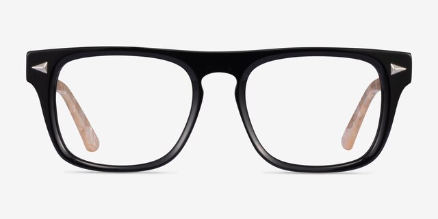 Fluoresce Black Champagne AcetateEyeglass Frames from EyeBuyDirect, Front View