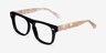 Fluoresce Black Champagne AcetateEyeglass Frames from EyeBuyDirect, Angle View