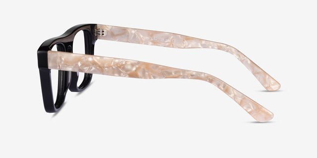 Fluoresce Black Champagne AcetateEyeglass Frames from EyeBuyDirect, Side View