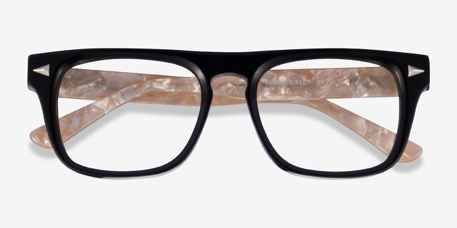 Fluoresce Black Champagne AcetateEyeglass Frames from EyeBuyDirect, Closed View