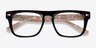 Fluoresce Black Champagne AcetateEyeglass Frames from EyeBuyDirect, Closed View