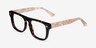 Fluoresce Tortoise Champagne AcetateEyeglass Frames from EyeBuyDirect, Angle View