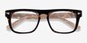 Fluoresce Tortoise Champagne AcetateEyeglass Frames from EyeBuyDirect, Closed View