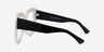 Spacey White AcetateEyeglass Frames from EyeBuyDirect, Side View