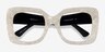 Spacey White AcetateEyeglass Frames from EyeBuyDirect, Closed View