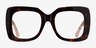 Spacey Tortoise AcetateEyeglass Frames from EyeBuyDirect, Front View