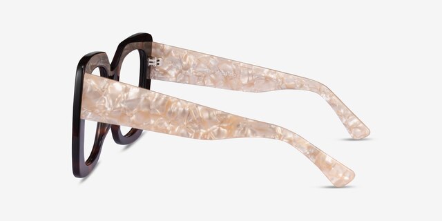 Spacey Tortoise AcetateEyeglass Frames from EyeBuyDirect, Side View