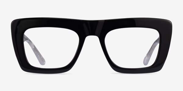 Planetary Black Gray Acetate Eyeglass Frames
