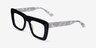 Planetary Black Gray AcetateEyeglass Frames from EyeBuyDirect, Angle View