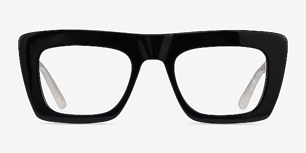 Planetary Dark Green White Acetate Eyeglass Frames