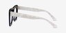 Planetary Dark Green White AcetateEyeglass Frames from EyeBuyDirect, Side View