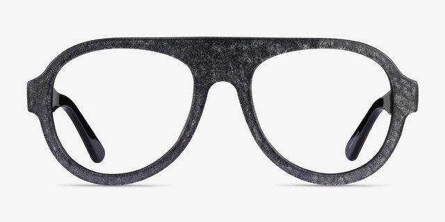 Revel Shiny Gray AcetateEyeglass Frames from EyeBuyDirect, Front View