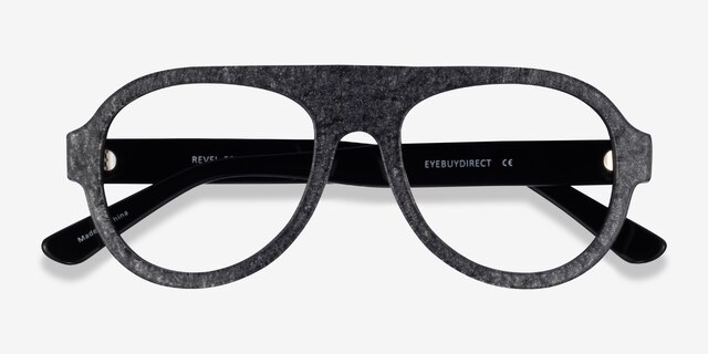 Revel Shiny Gray AcetateEyeglass Frames from EyeBuyDirect, Closed View