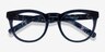 Lush Cear Blue Floral AcétateMontures de lunettes de vue d'EyeBuyDirect, Vue Rapprochée
