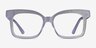 Boheme Shiny Gray AcetateEyeglass Frames from EyeBuyDirect, Front View