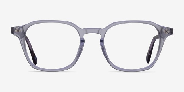 Hopkins Clear Purple Floral AcetateEyeglass Frames from EyeBuyDirect, Front View