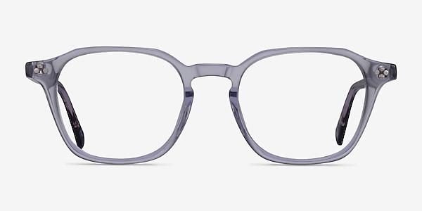 Hopkins Clear Purple Floral Acetate Eyeglass Frames