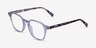 Hopkins Clear Purple Floral AcetateEyeglass Frames from EyeBuyDirect, Angle View