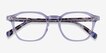 Hopkins Clear Purple Floral AcetateEyeglass Frames from EyeBuyDirect, Closed View