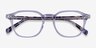 Hopkins Clear Purple Floral AcetateEyeglass Frames from EyeBuyDirect, Closed View