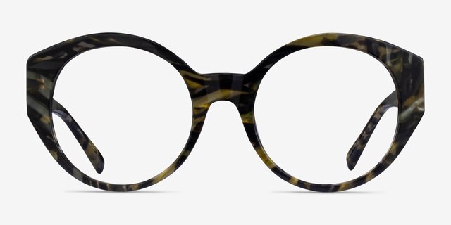 Dara Floral AcetateEyeglass Frames from EyeBuyDirect, Front View