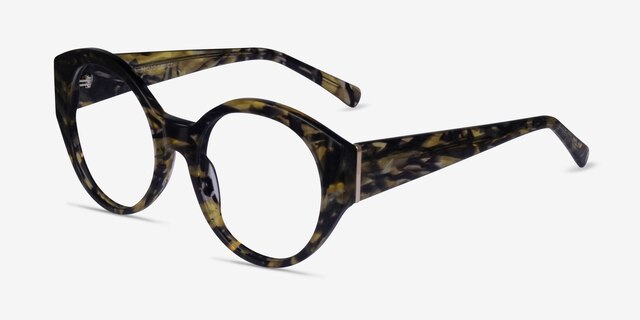 Dara Floral AcetateEyeglass Frames from EyeBuyDirect, Angle View