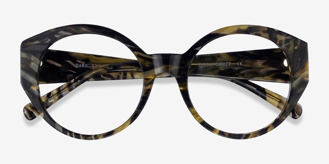 Dara Floral AcetateEyeglass Frames from EyeBuyDirect, Closed View