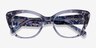 Vivi Clear Gray Floral AcetateEyeglass Frames from EyeBuyDirect, Closed View