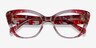 Vivi Clear Nude Floral AcetateEyeglass Frames from EyeBuyDirect, Closed View