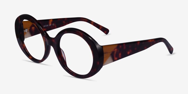 Leda Tortoise AcetateEyeglass Frames from EyeBuyDirect, Angle View