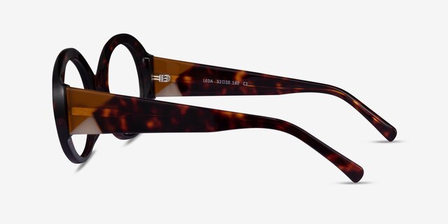 Leda Tortoise AcetateEyeglass Frames from EyeBuyDirect, Side View