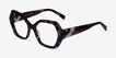 Adira Blue Tortoise AcetateEyeglass Frames from EyeBuyDirect, Angle View