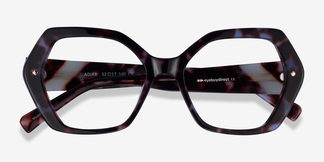 Adira Blue Tortoise AcetateEyeglass Frames from EyeBuyDirect, Closed View