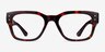 Hearth Tortoise PlasticEyeglass Frames from EyeBuyDirect, Front View