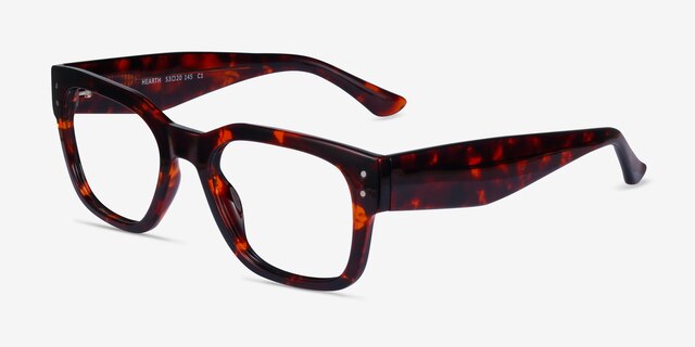 Hearth Tortoise PlasticEyeglass Frames from EyeBuyDirect, Angle View
