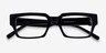 Rand Black AcetateEyeglass Frames from EyeBuyDirect, Closed View