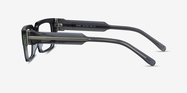 Rand Clear Gray AcetateEyeglass Frames from EyeBuyDirect, Side View