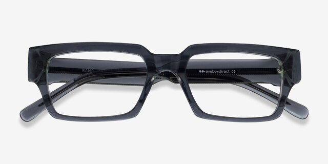 Rand Clear Gray AcetateEyeglass Frames from EyeBuyDirect, Closed View