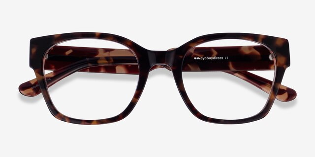 Demeter Écailles AcétateMontures de lunettes de vue d'EyeBuyDirect, Vue Rapprochée