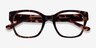 Demeter Écailles AcétateMontures de lunettes de vue d'EyeBuyDirect, Vue Rapprochée