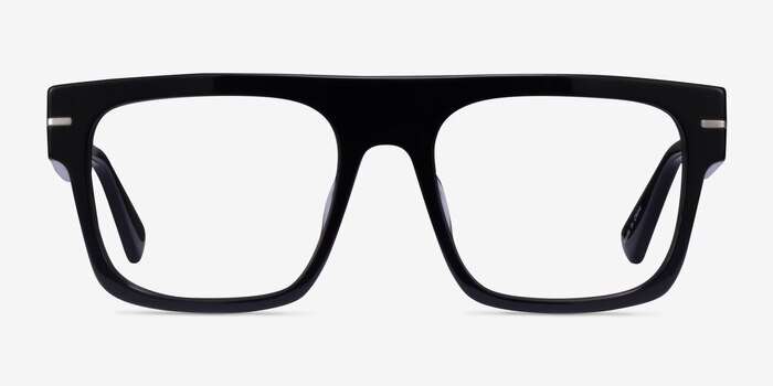 Chet Black Acetate Eyeglass Frames from EyeBuyDirect