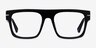 Chet Black AcetateEyeglass Frames from EyeBuyDirect, Front View