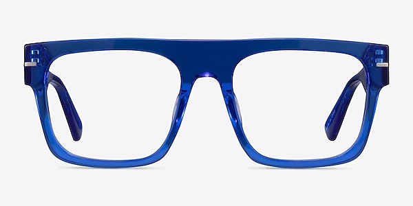 Chet Transparent blue Acetate Eyeglass Frames