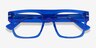 Chet Transparent Blue AcetateEyeglass Frames from EyeBuyDirect, Closed View