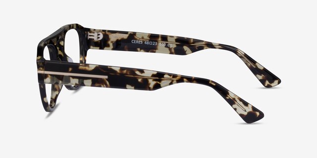 Ceres Tortoise AcetateEyeglass Frames from EyeBuyDirect, Side View