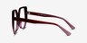 Feliz Burgundy Clear AcetateEyeglass Frames from EyeBuyDirect, Side View