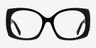 Prawl Black AcetateEyeglass Frames from EyeBuyDirect, Front View